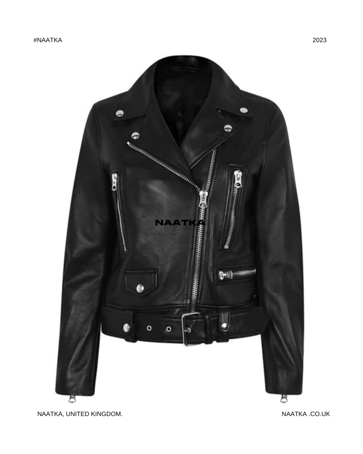 Black hardware leather jacket hotsell