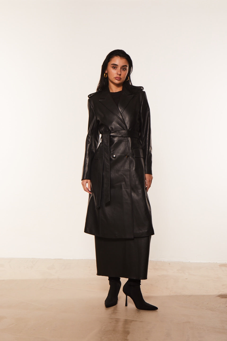 Leather Trench Coat