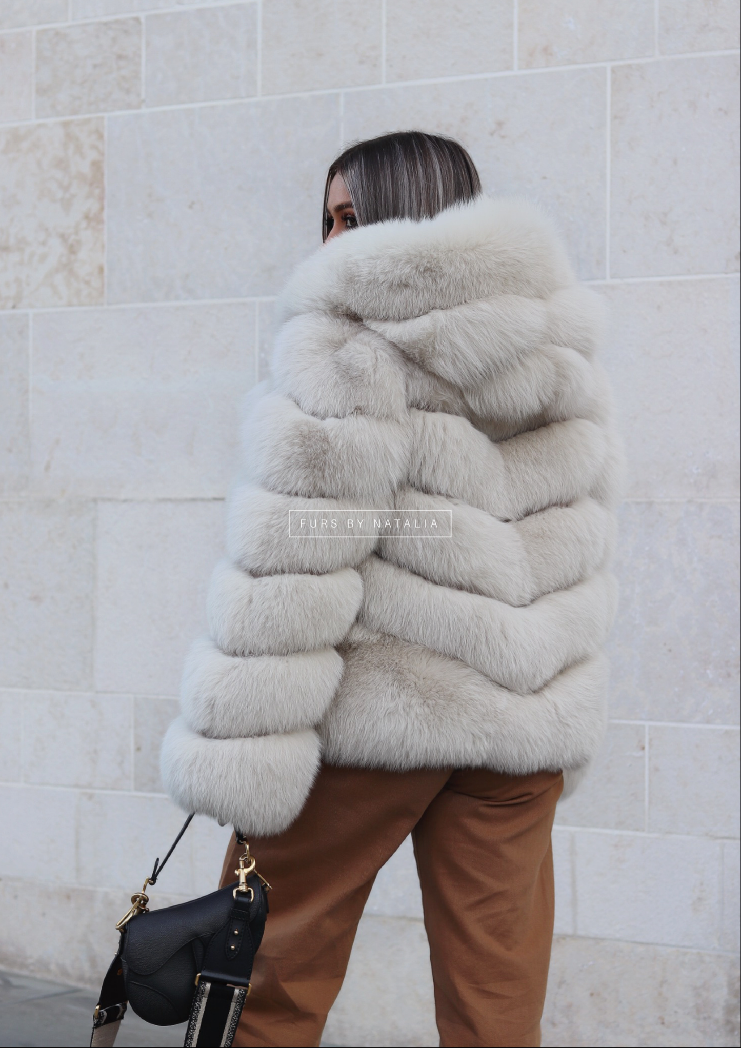 Hooded Slanted Coat