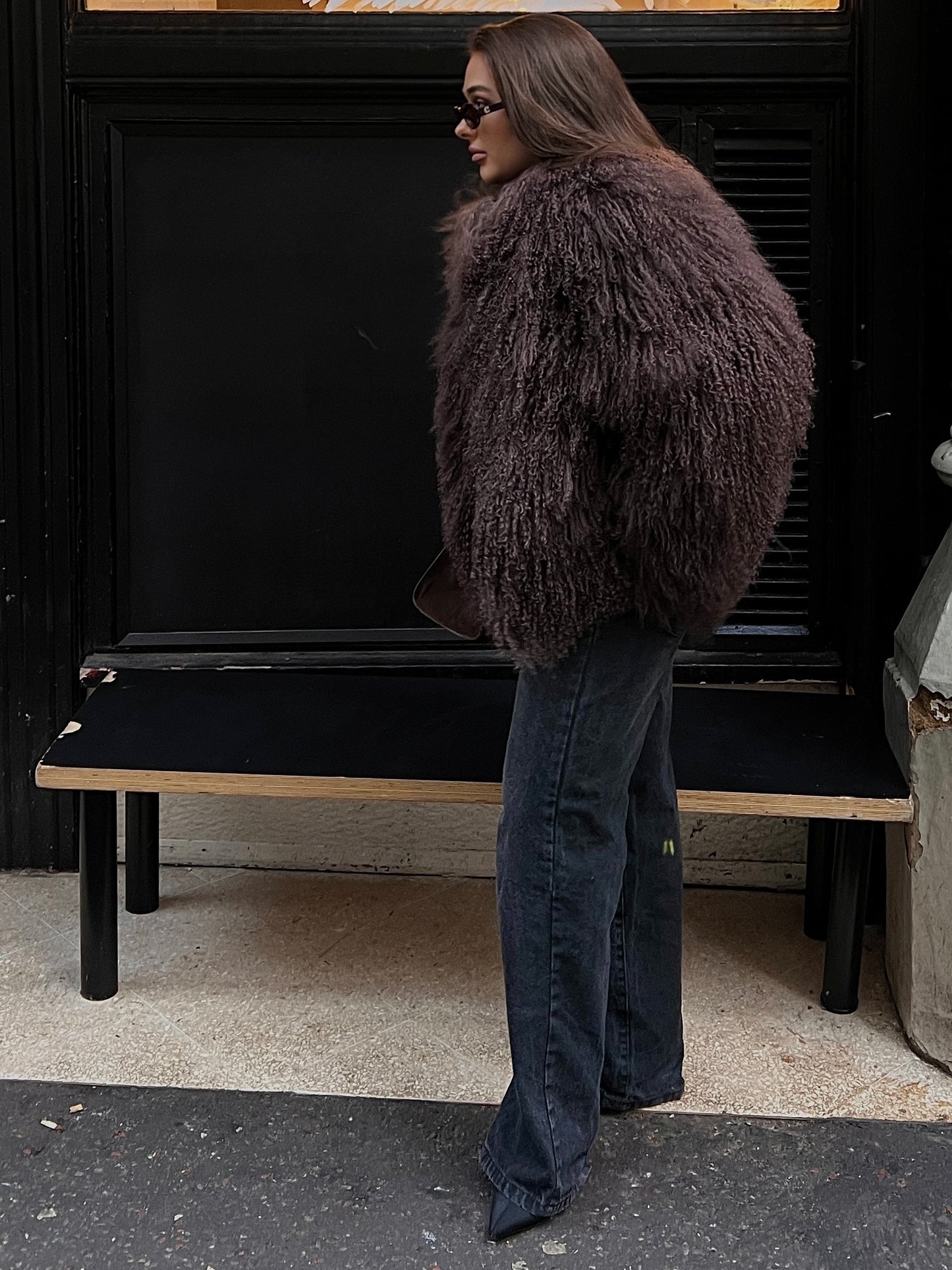 Shearling Lamb Wool Coat