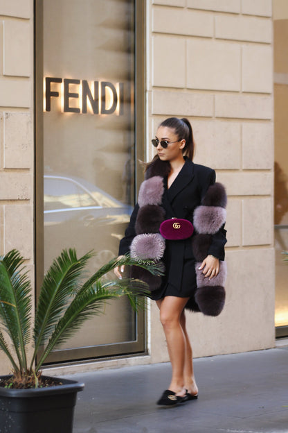 Tonal Fox Fur Vest