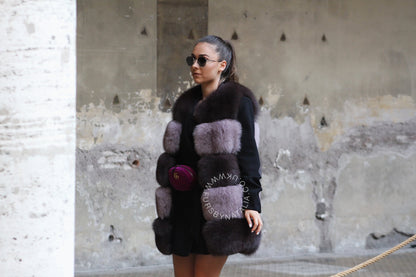 Tonal Fox Fur Vest