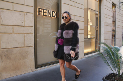 Tonal Fox Fur Vest