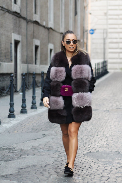 Tonal Fox Fur Vest