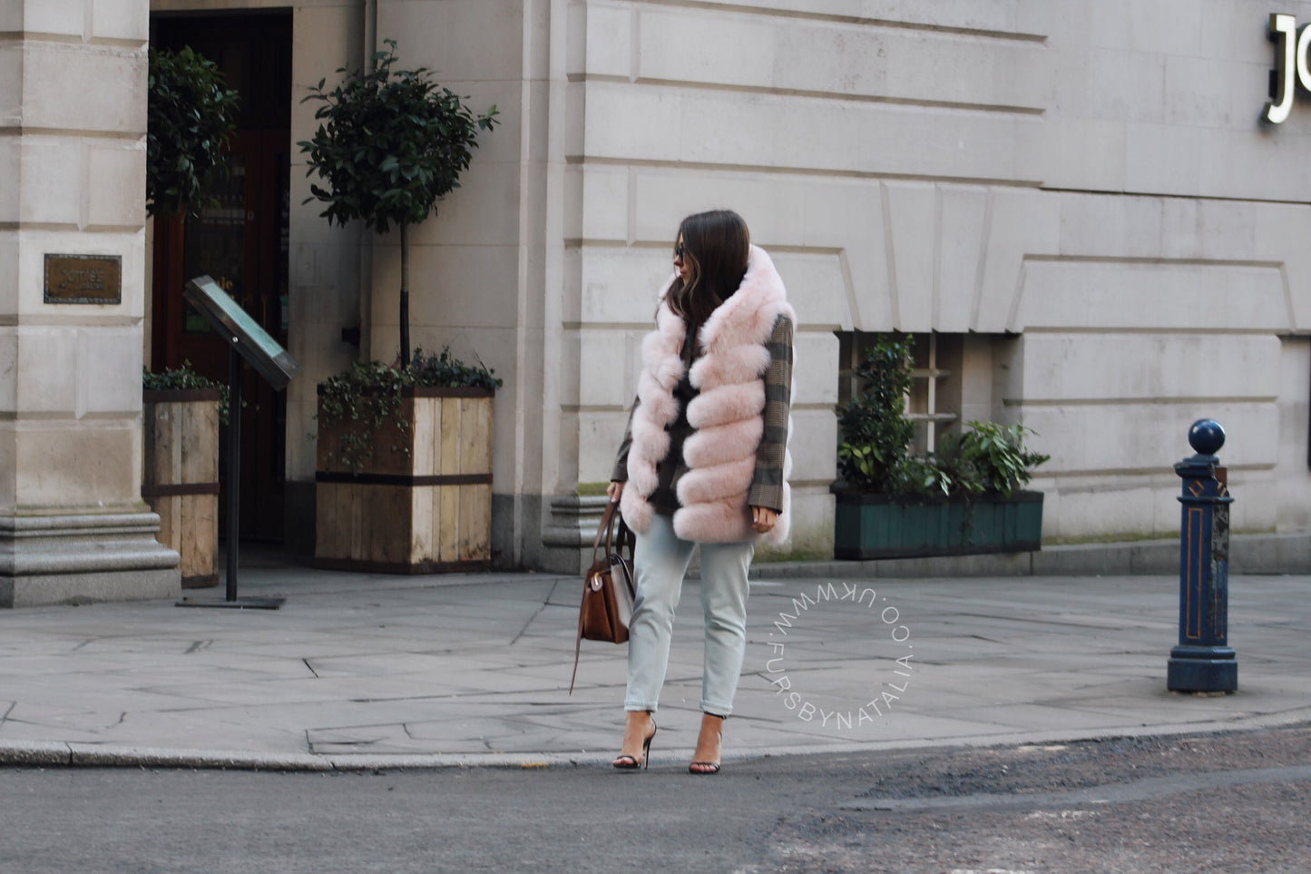 Hooded Fox Fur Vest