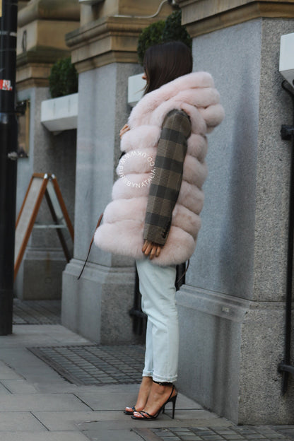 Hooded Fox Fur Vest