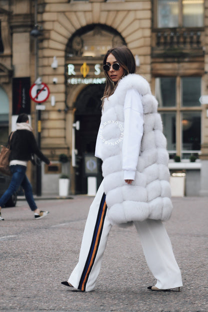 Long Fox Fur Vest