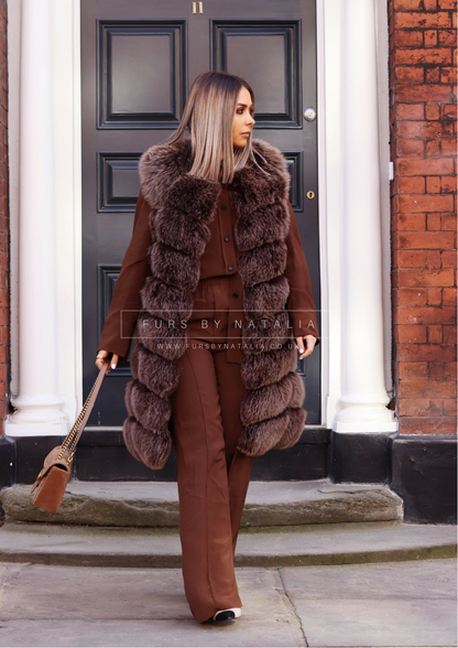 Long Fox Fur Vest