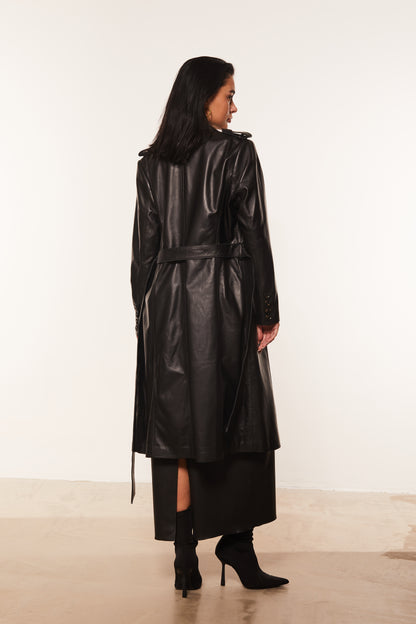 Leather Trench Coat