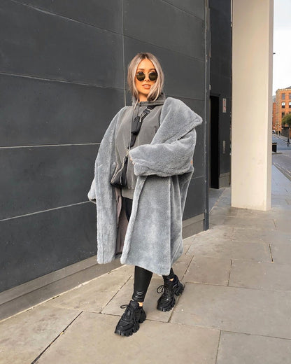 Teddy Bear Coat Grey