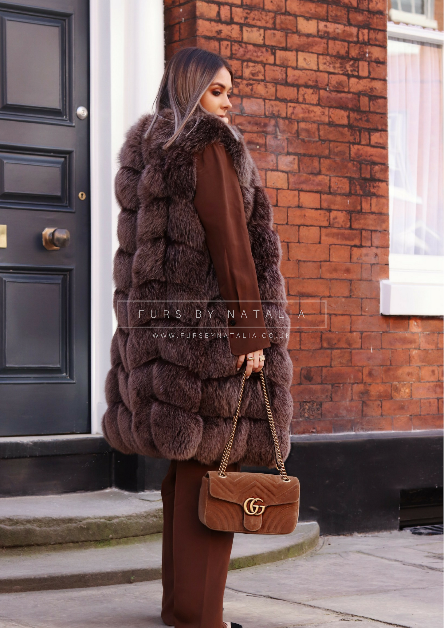 Long Fox Fur Vest