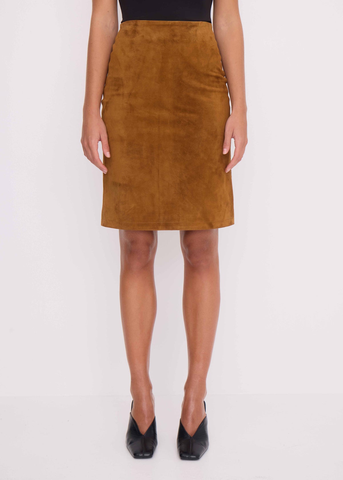 Portman Suede Midi Skirt
