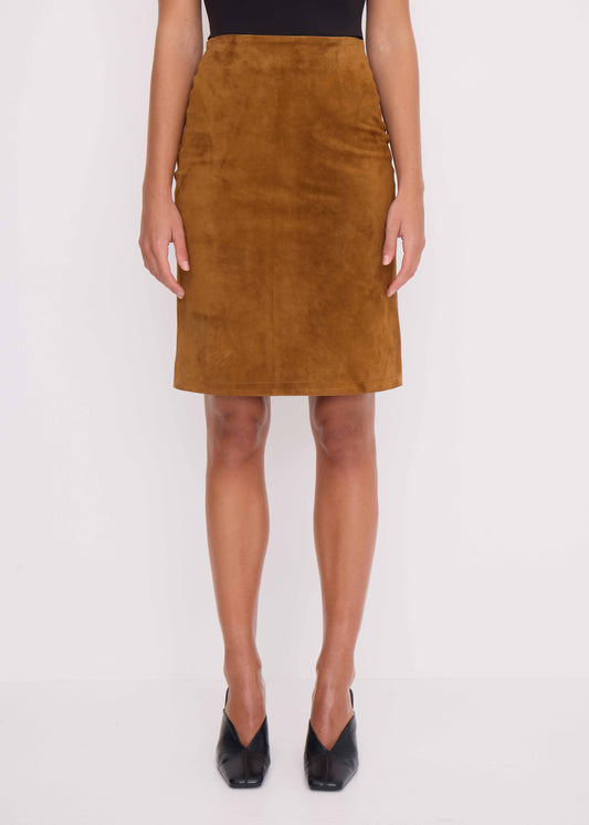 Portman Suede Midi Skirt