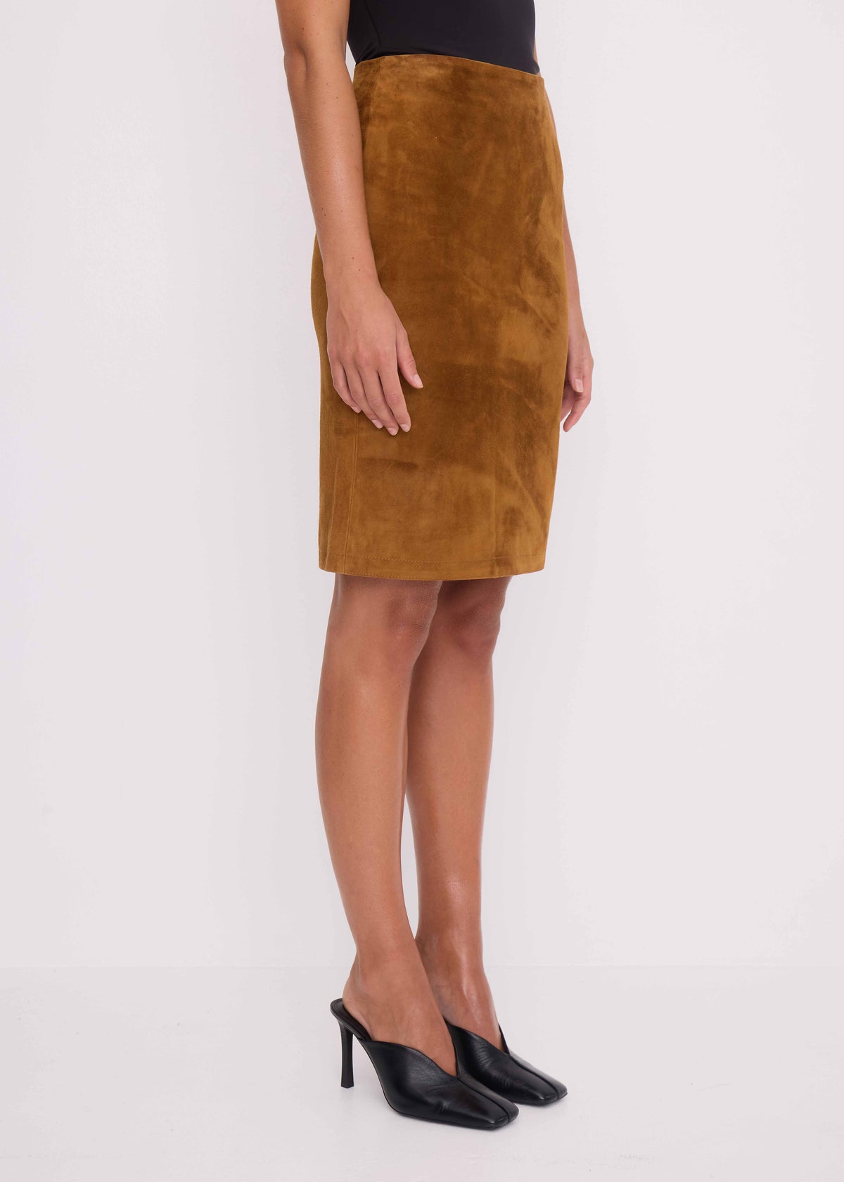 Portman Suede Midi Skirt