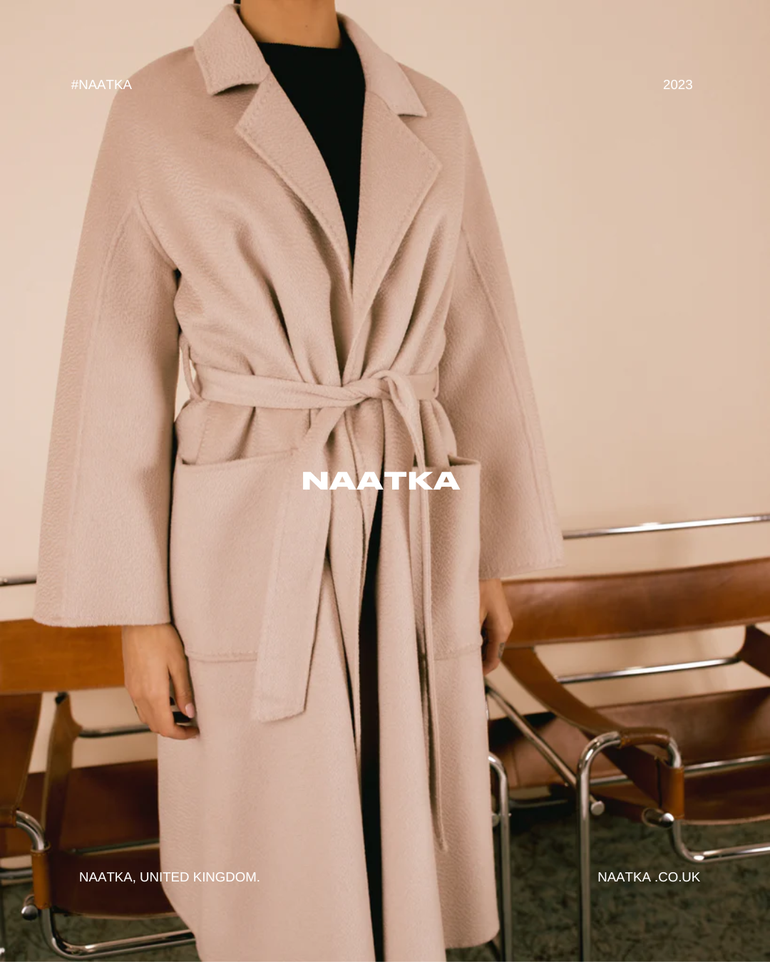 Cashmere Belted Coat Sand